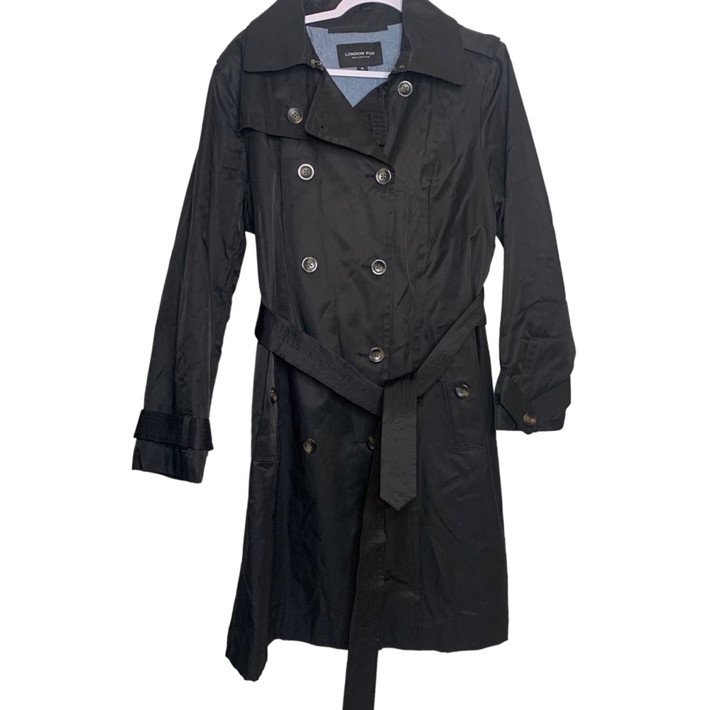 Londyn Fog Collection Extra Large Black Windbreaker Coat